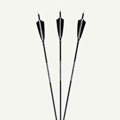 Penthalon Carbon Arrows 40820 Slim Line Black Natural Feathers